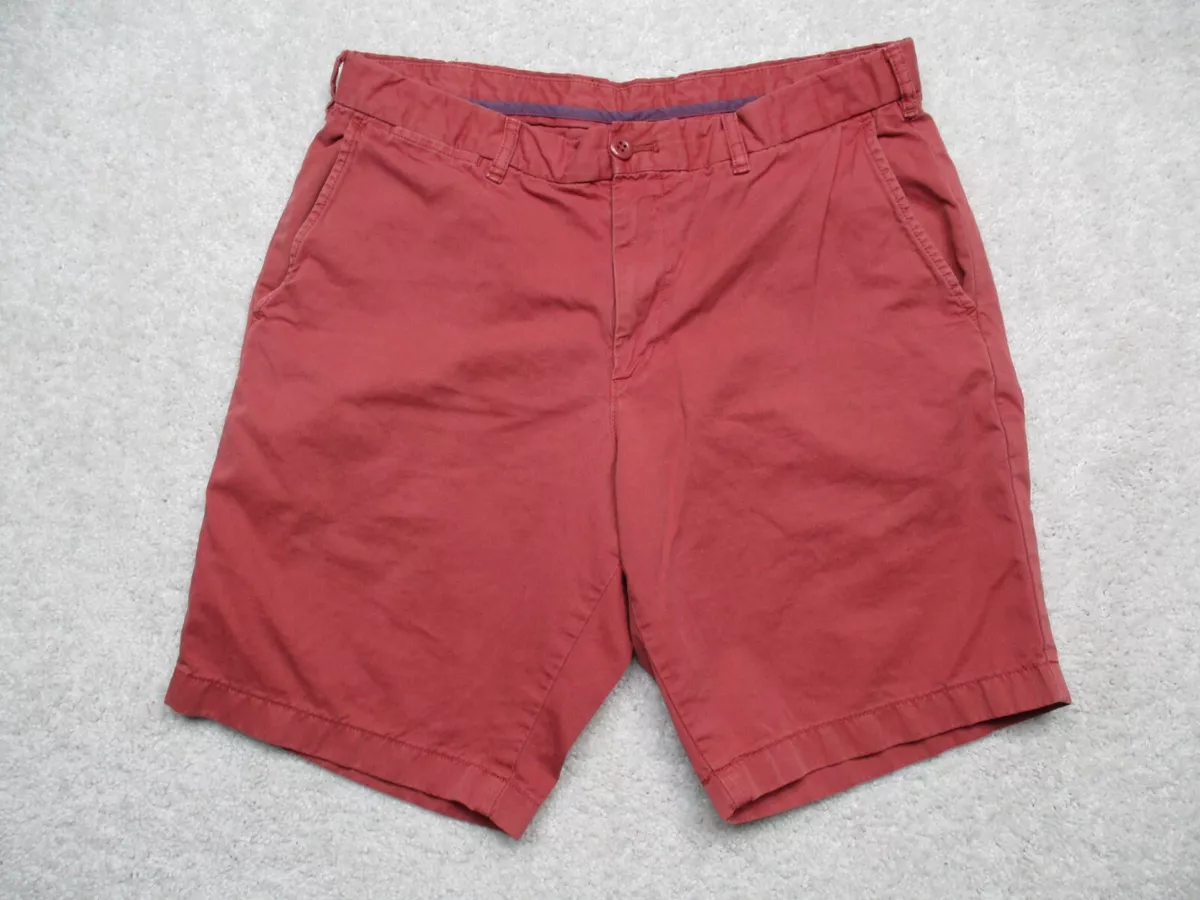 Red cotton shorts mens clearance
