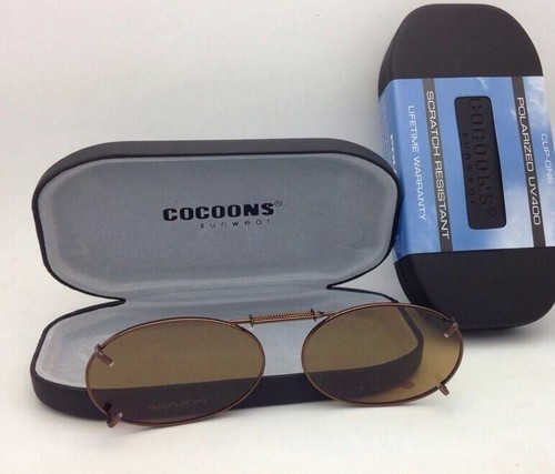 Gafas de sol/anteojos polarizados ámbar COCOONS sobre Rx con clip OVL 2-51 bronce - Imagen 6 de 8
