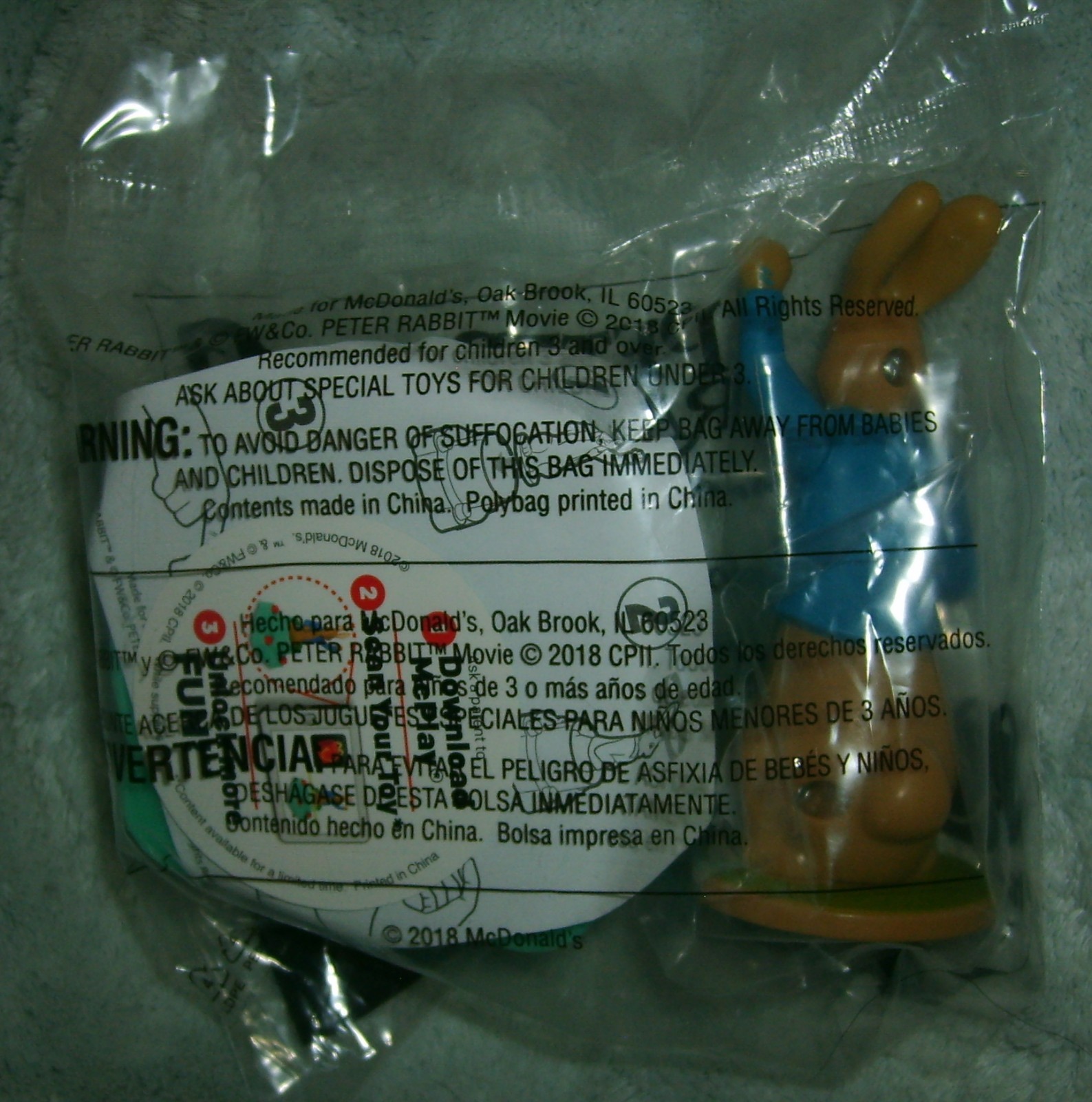 McDonald's Happy Meal Peter Rabbit Challenge Catch Toy #5, 2018 NIP | eBay