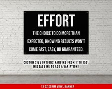 Motivational Home Gym Wall Art Banner - Inspirational Fitness Quote Decor