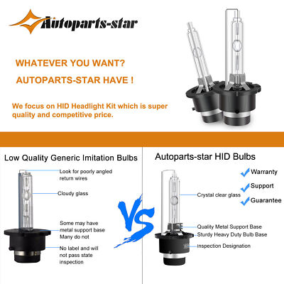 2x OEM D2S D2R 4300K 6000K 8000K 85122 66240 66040 HID XENON
