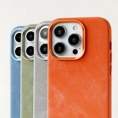 Luxus Flanell Wireless MagSafe Case für iPhone 16, 15, 14, 13, 12 Pro Max