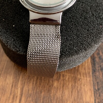 TIMEX Ladies Watch Silver Mesh Band New Battery Water 