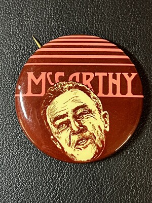 1960's Presidential Election ''McCarthy'' Brown Portrait Circle 2'' Pin