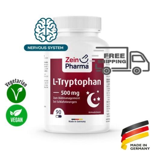 L TRYPTOPHAN L-Triptófano 500 mg (90 Capsules) Sleep support ZEINPHARMA