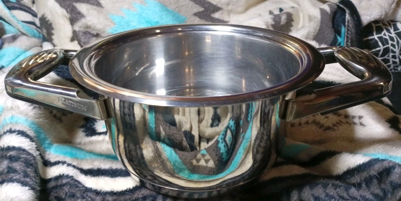Professional Platinum 1.8Qt Titanium Stainless 24 Elements Stock-Pot T304S