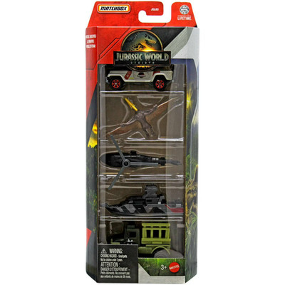 Jurassic World Matchbox All-Terrain Patrol Die Cast Car 5-Pack