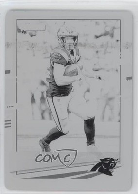 2020 Panini Donruss Printing Plate Black 1/1 Christian McCaffrey #48 1q7