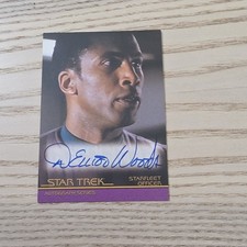 Rittenhouse Star Trek Insurrection Starfleet Officer Autograph D. Elliot Woods
