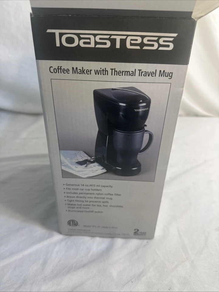 Toasted Coffee Maker With Thermal Travel Mug New In Box - Image 3 of 3