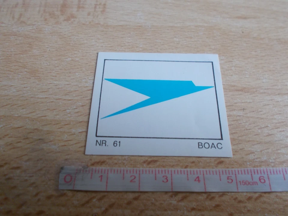 Small Sticker Company Overhead Boac - Nr 61 - Image 1 of 1