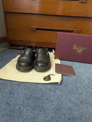 Dr. Martens Jorge Black Leather Mule Made In England
