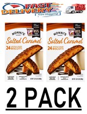 2 PACK - Nonni's Salted Caramel Biscotti 24 Ct - Total 48 Ct - FREE SHIPPING