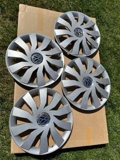 16 Inch Wheel Trims Set Of 4. Centre Cap shows VW see description Used Condition