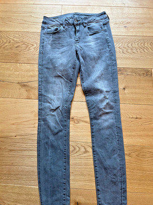 G-star Jeans 3301 mid super Skinny Woman Größe 28-32 grau, wie neu