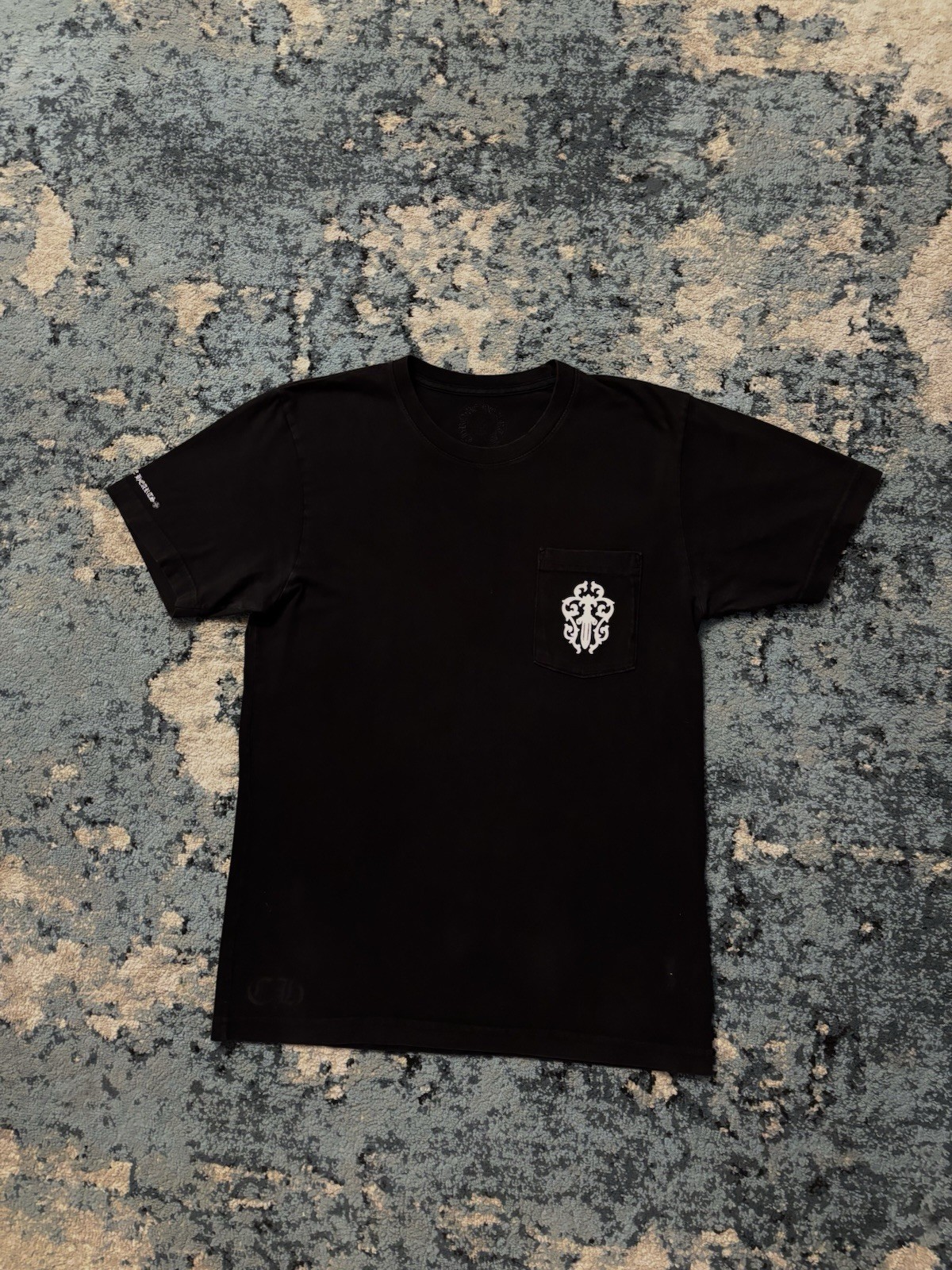 Chrome Hearts Half Script Dagger Black T Shirt Si… - image 2