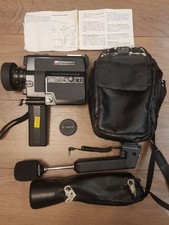 Canon 514 XL-S Super 8 Movie Camera  BM-70 Mic  Case  Manual   Fully Tested