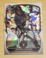 2023 Bowman Draft - Chrome Jackson Chourio #BDC-156 Refractor (RC)