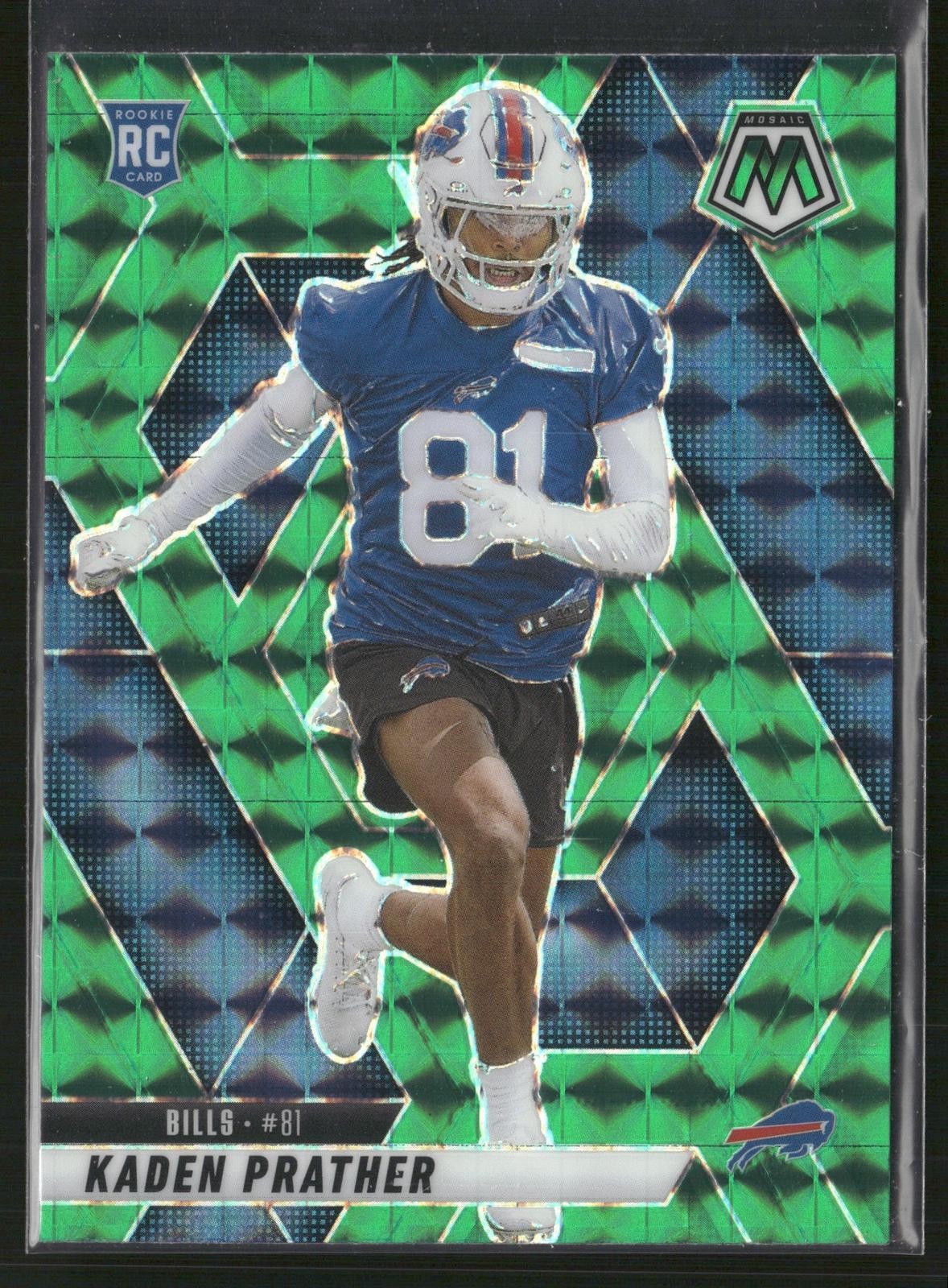 2025 Panini Mosaic #343 Kaden Prather Mosaic Green
