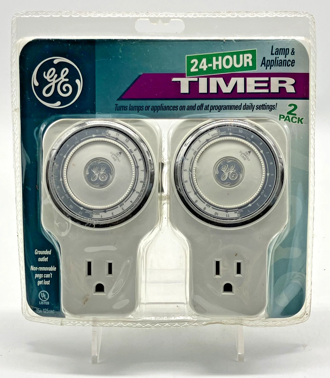 Two GENERAL ELECTRIC 24-Hour Lamp & Appliance Timers, PM613US, FREE SHIPPING!