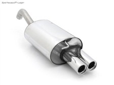 Fox Sportauspuff Toyota Corolla E12 Schrägheck 2x80 rund mit Absorber