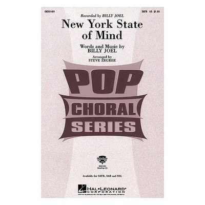 New York State of Mind ShowTrax CD by Billy Joel Arranged by Steve Zegree