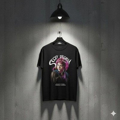 Scott Pilgrim Ramona Flowers Graphic T Shirt Indie Movie Tee - S472