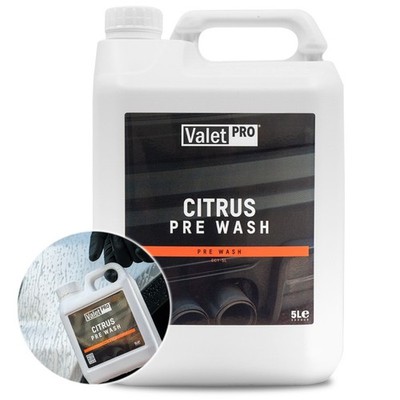 VALETPRO CITRUS PRE WASH 5 LITER WACHS UND VERSIEGELUNG SICHER PH FORMEL BUGS SPLATS