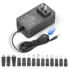 ALITOVE 12 Volt Power Supply 3A 36W Universal AC Adapter 100-240V Black