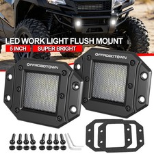 2x 5inch Flush Mount Led Pods 60w Reverse Bumper Fog Lights Offroad Utv Atv Suv 2x 5inch Flush Mount Led Pods 60w Reverse Bumper Fog Lights Offroad Utv Atv Suv