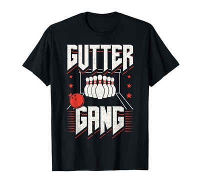 Bowling Team Pins Strikes Gutter Gang T-Shirt