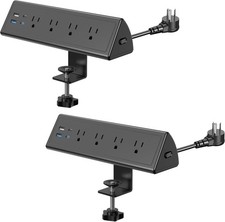 Jgstkcity Desk Clamp Power Strip,20W Fast Charging Station,Surge Protector Ni...