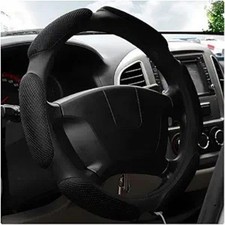 Car Steering Wheel Cover 15 Anti-slip Steering Wheel Protector Color Black