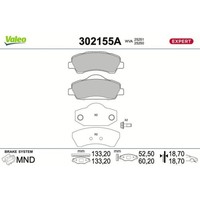 1X Bremsbelagsatz, Scheibenbremse Valeo 302155A Passend FüR CitroËN Peugeot