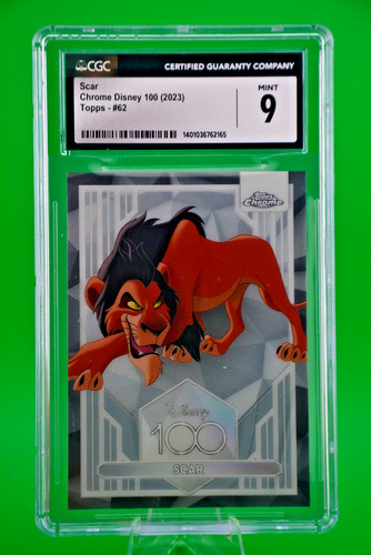 2023 Topps Chrome Disney 100 #62 Scar - CGC 9 Mint