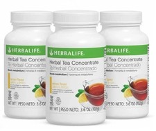 3X Herbalife Tea Concentrate Lemon Flavor 3.6 oz 102mg