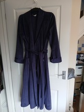 DAVID NIEPER Textured Dressing Gown/Housecoat Purple Size L with Belt Cosy Feel