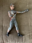 Vintage Pabst Blue Ribbon Beer Bar Metal Boxer Promo