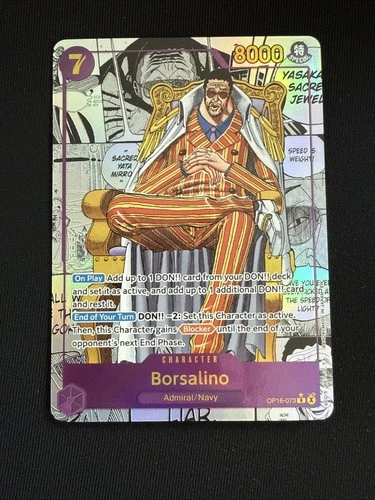 🔥Borsalino (Manga) Alt Art OP16-073 - The Time Of Battle (OP16) English🔥