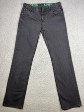 Levis 511 Jeans Boys 20 Regular W30 L32 Black Gray Slim Fit Stretch Denim