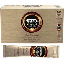 Image of Nescafe Gold Blend Instant Coffee Sachets 360g 200 x 1.8g Sticks