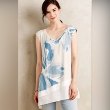 Túnica Deletta Gaelle túnica top o vestido gris crema arte para usar niña de jardín mediana