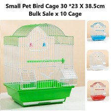 10 Cage BULK SALE Steel Small Pet Budgie Canary Bird Cage 30x23x38.5cm Mix Color