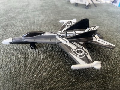 2003 Matchbox Hero City Sky Busters  #19 Attack Jet SILVER | BLACK | WHITE | FSC