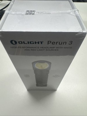 Olight Perun 3 Flashlight 3000 Lumens Green 160m Range Headlamp White Red Light