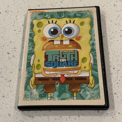 Nickelodeon SpongeBob s Truth or Square DVD with Case and Artwork