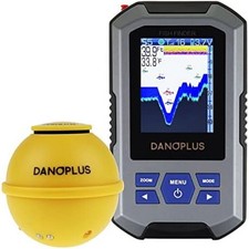 Wireless Portable Fish Finder with HD Display & 147ft Depth Detection