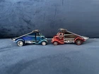 HOT WHEELS RLC Red Line Club Cabbin' Fever Car Hauler Blue & Red Lot Of 2