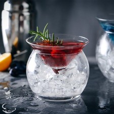 Glass Cup Creative Fruit Triangle Martinis Drinking Martini Iced Spherical