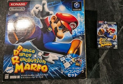 Dance Dance Revolution with Mario Nintendo GameCube NTSC-J w/ Dance Mat UNTESTED